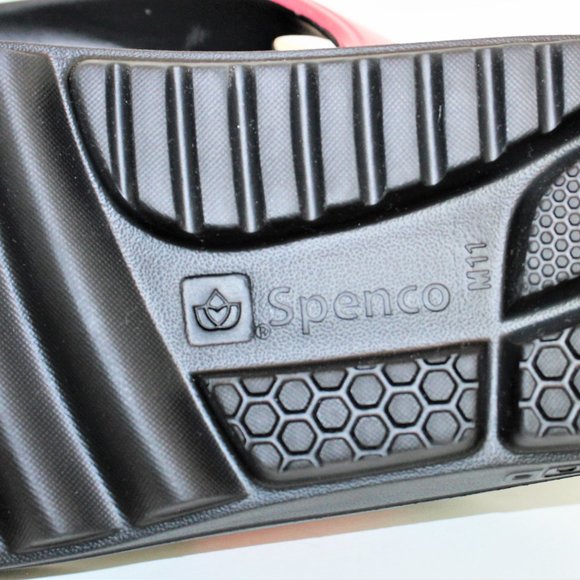 Spenco FUSION 2 Red Fade Orthotic Thong Arch Heel Support Sandal Men\'s 11 NWT!